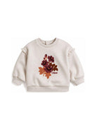 Felpa per neonata Chloè Kids beige con dettaglio con ruches C21359 B39 CHLOE' KIDS 
