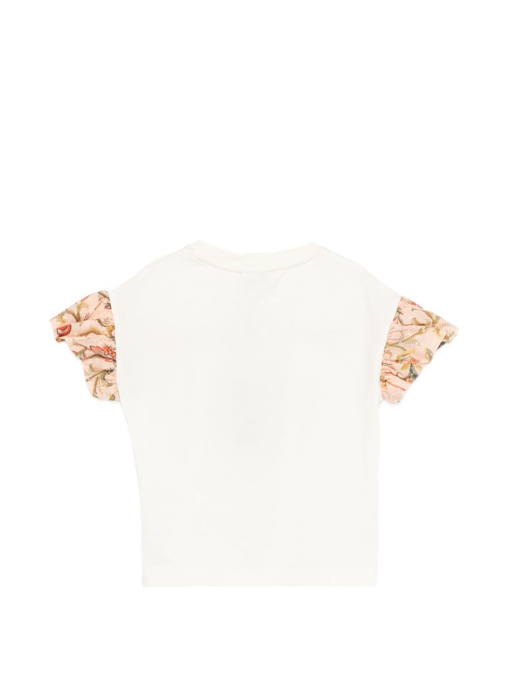 T-shirt per neonata ETRO KIDS bianca con stampa grafica GY8A51 Z3672 105 ETRO KIDS 