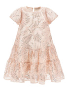 Abito per bambina Monnalisa rosa con decorazione a paillettes 71G918RM 7995 9270 MONNALISA KIDS 