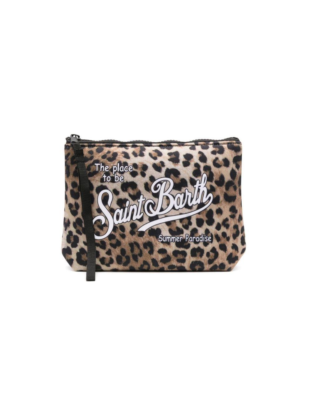 Pochette Aline MC2 Saint Barth animalier con stampa logo sul davanti ALIN001 00653L MC2 ST. BARTH KIDS 