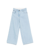 Jeans per bambina Stella McCartney Kids in denim con stampa floreale TX6A00 Z0746 606 STELLA McCARTNEY KIDS 