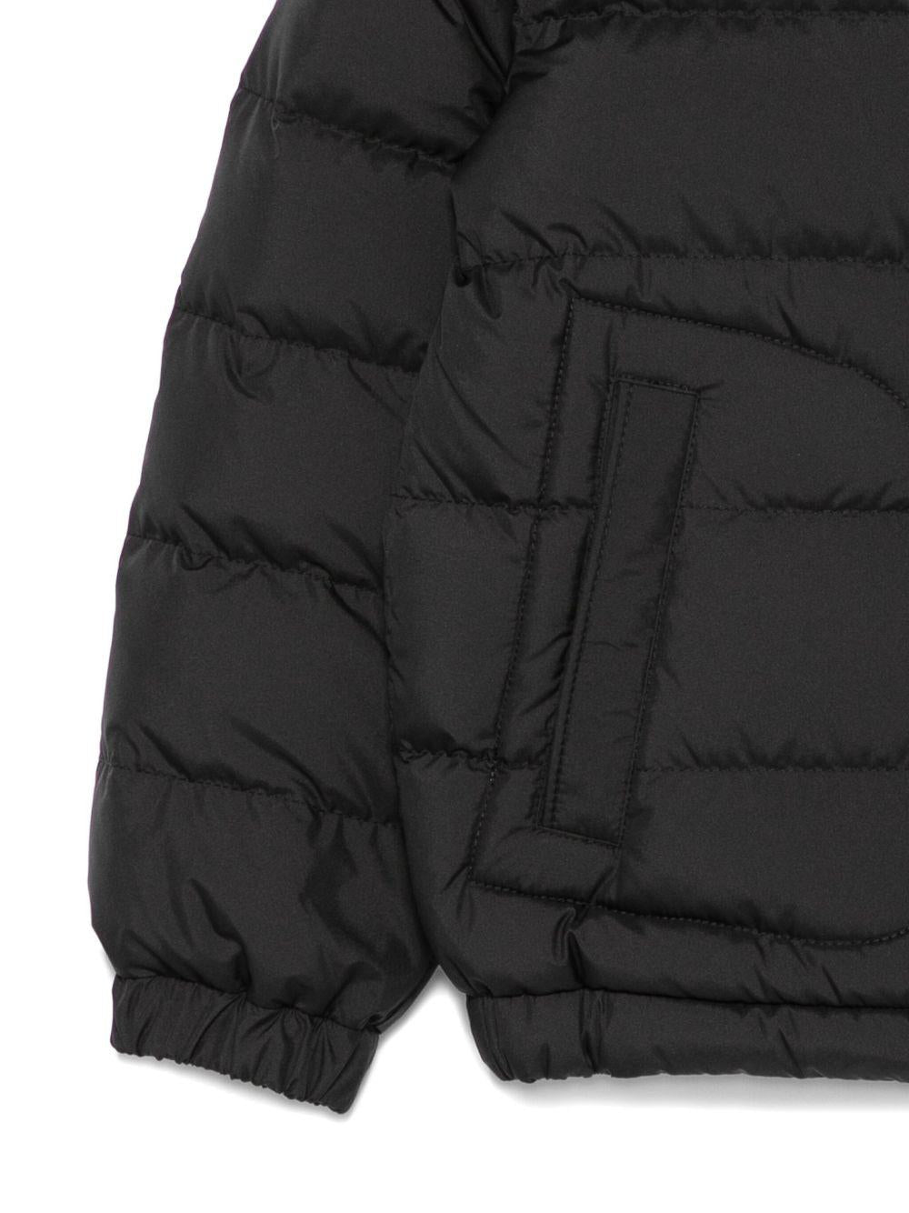 Giubbino Grecois per bambini Moncler Enfant nero con design trapuntato K29541A00062597YW 999 MONCLER ENFANT 