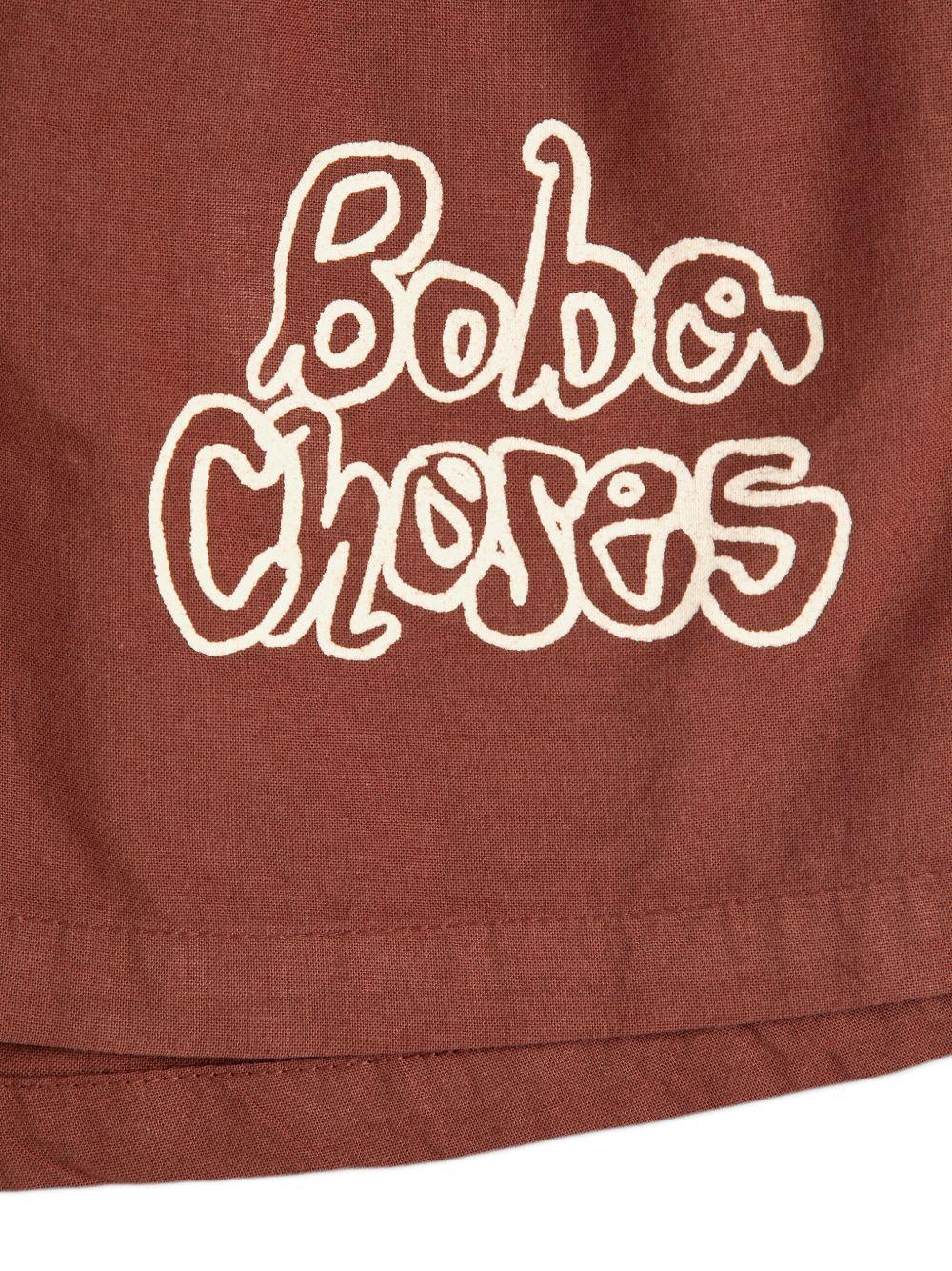 Shorts per bambino Bobo Choses marrone con vita elasticizzata B126AC145 211 BOBO CHOSES 