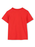 T-shirt con stampa grafica per neonato Kenzo Kids rosso con orlo dritto K60973 997 KENZO KIDS 