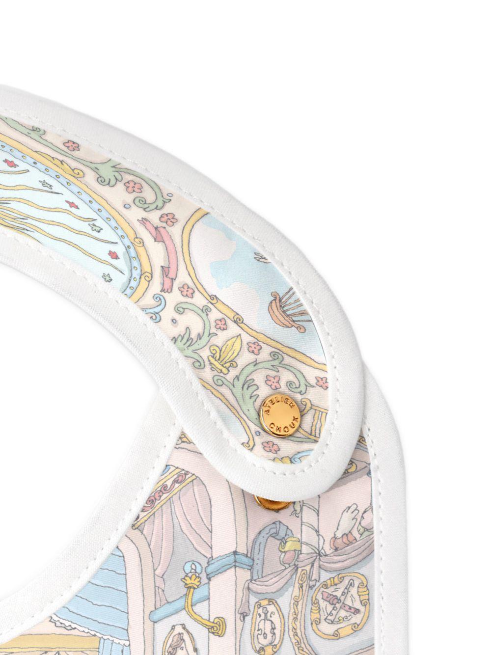 Bavaglino per neonati Atelier Choux bianco con stampa BI-CS-NUC R-U ATELIER CHOUX PARIS KIDS 