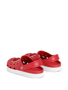 Sandali per bambini Dolce & Gabbana Kids rossi con applicazione logo sul davanti DN0213 AT079 80303 DOLCE & GABBANA KIDS 