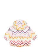 Giubbino per neonata Missoni Kids multicolore con stampa a zigzag MZ2007 N0443 999 MISSONI KIDS 
