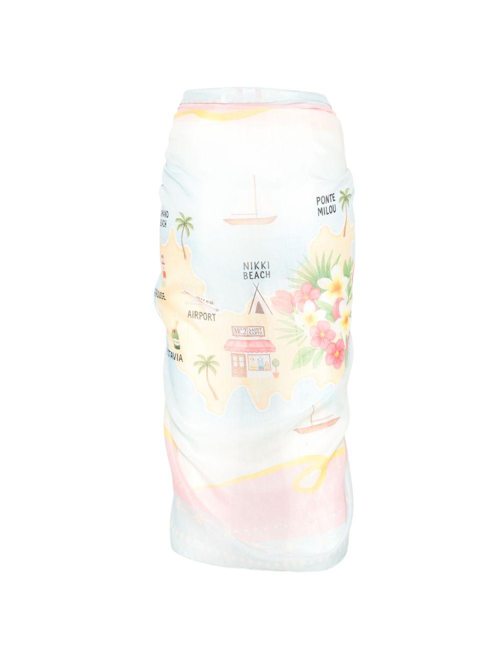 Pareo per donna MC2 Saint Barth multicolore con stampa floreale TAIT001 09743L MC2 ST. BARTH 