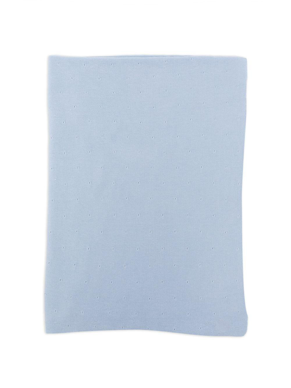 Coperta per neonato Paz Rodriguez blu con decorazione a pointelle 031-123693 860 PaZ RODRIGUEZ 