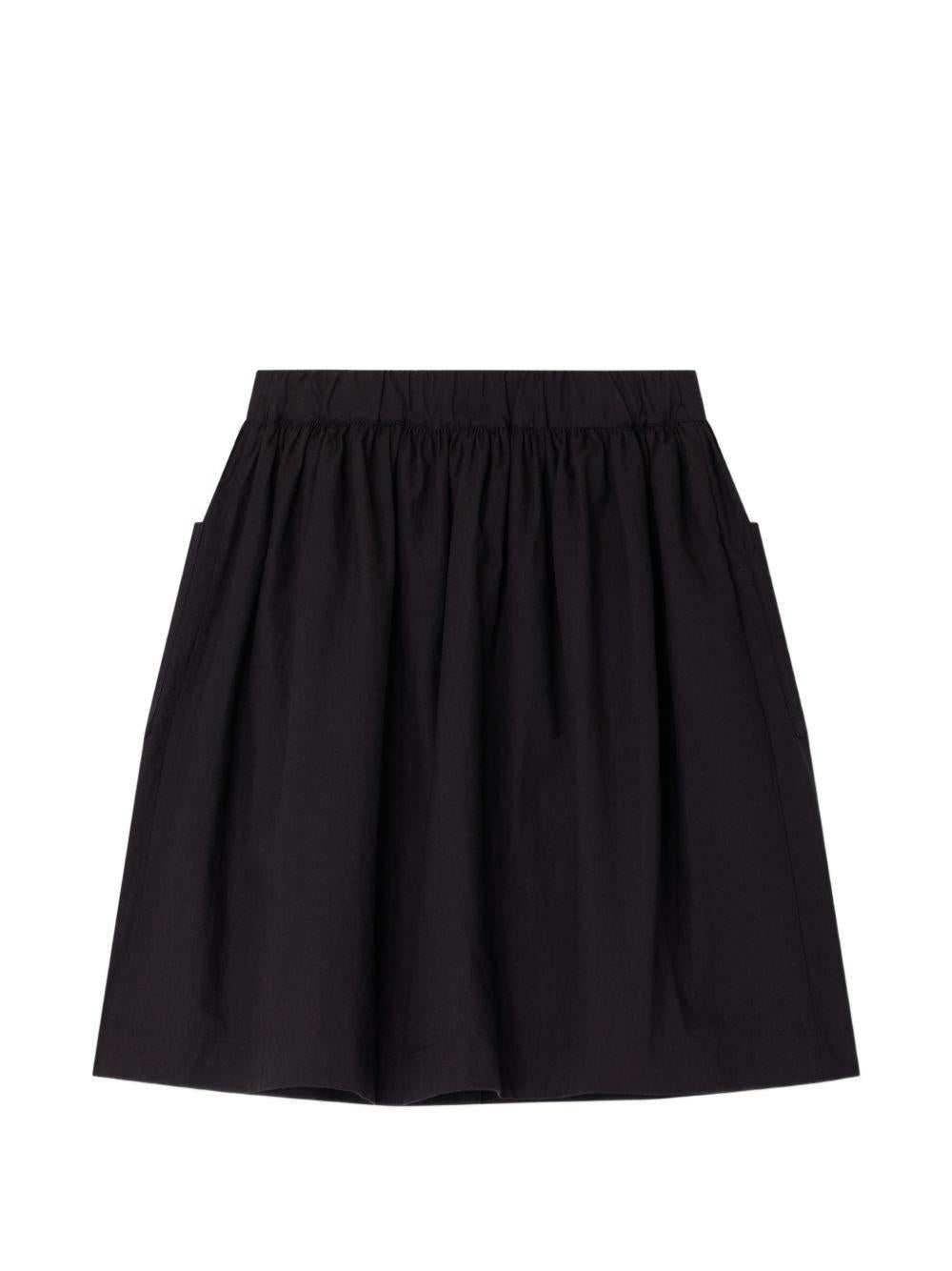 Gonna per bambina Bonpoint nera con ricamo cuori S06GSKW00006 199A BONPOINT KIDS 