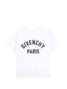 T-shirt per bambini Givenchy Kids bianca con stampa logo sul davanti H31345 10P GIVENCHY KIDS 