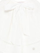 Mantellina per neonata Paz Rodriguez bianca con dettagli in pizzo 019-153271 60 PaZ RODRIGUEZ KIDS 