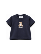 T-shirt per neonato Moschino Kids blu con motivo Teddy Bear M9M047LAA10 40016 MOSCHINO KIDS 