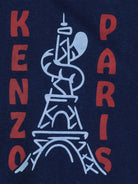 T-shirt per neonato Kenzo Kids blu con dettaglio stampa K61714 84N KENZO KIDS 