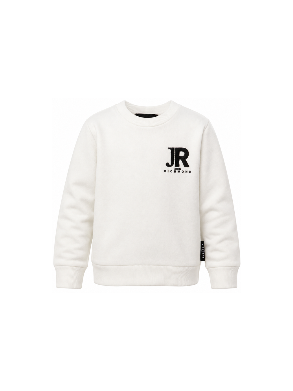 Maglione per bambino John Richmond Kids bianco con ricamo logo RBA26168MA OFF-WHITE JOHN RICHMOND KIDS 