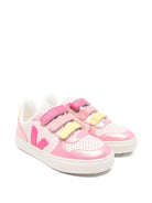 Sneakers V-10 per bambina Veja Kids rosa con chiusura a strappi CV0521502 V-10 PETALE MIA GLIMMER VEJA KIDS 