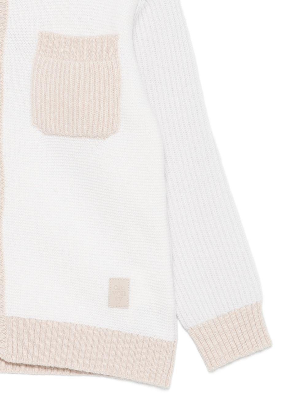 Maglione per bambino Eleventy Kids beige con design color-block EZ9H30 Z4144 101BG ELEVENTY KIDS 