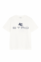 T-shirt per bambino Etro Kids beige con logo sul davanti GY8Q11 Z3672 102 ETRO KIDS 