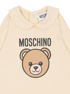 Tutina per neonati Moschino Kids beige con Teddy Bear MUY098LCA19 20404 MOSCHINO KIDS 