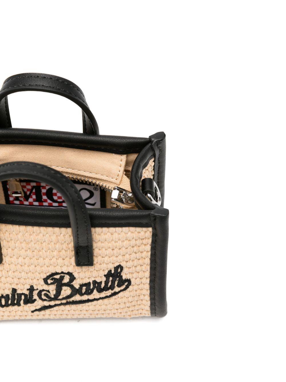 Borsa Vivian micro MC2 Saint Barth beige con logo a contrasto sul davanti VIMS001 00421L MC2 ST. BARTH KIDS 