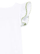 Top per neonata Mariella Ferrari bianco con dettaglio a smerlo TSC3 500 P005 MARIELLA FERRARI KIDS 