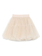 Gonna per bambina Monnalisa beige con design a strati 17FGON T9945 0003 MONNALISA 