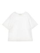 T-shirt per bambina Philosophy di Lorenzo Serafini Kids bianca con logo ricamato I1G609 7206 0001 PHILOSOPHY KIDS 