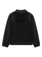 Camicia Utility per bambina Dkny Kids nera con effetto morié D62352 09B DKNY 
