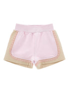 Shorts per neonata Monnalisa rosa con dettaglio fiore 39G407 7007 9002 MONNALISA KIDS 