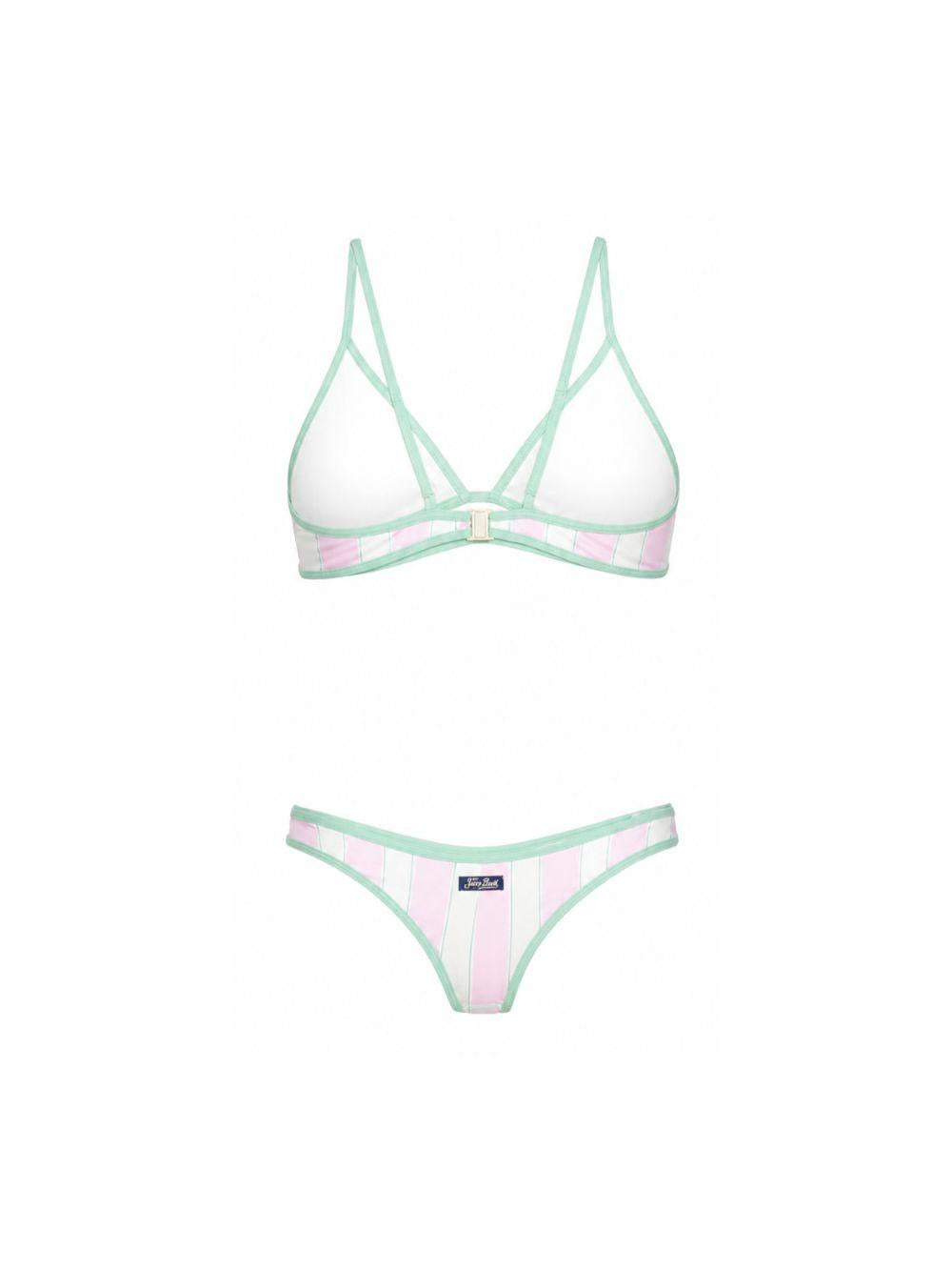 Bikini per donna MC2 Saint Barth multicolore con design a righe PANA003 01129L MC2 ST. BARTH 