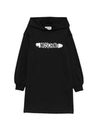 Abito per bambina Moschino Kids nero modello felpa HDV0ICLCA40 60100 MOSCHINO KIDS 