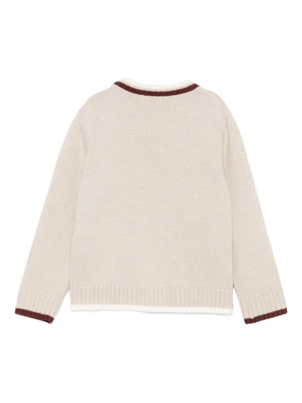 Maglione per bambino Eleventy Kids beige con motivo Paisley EX9P40 W0033 873BD ELEVENTY KIDS 