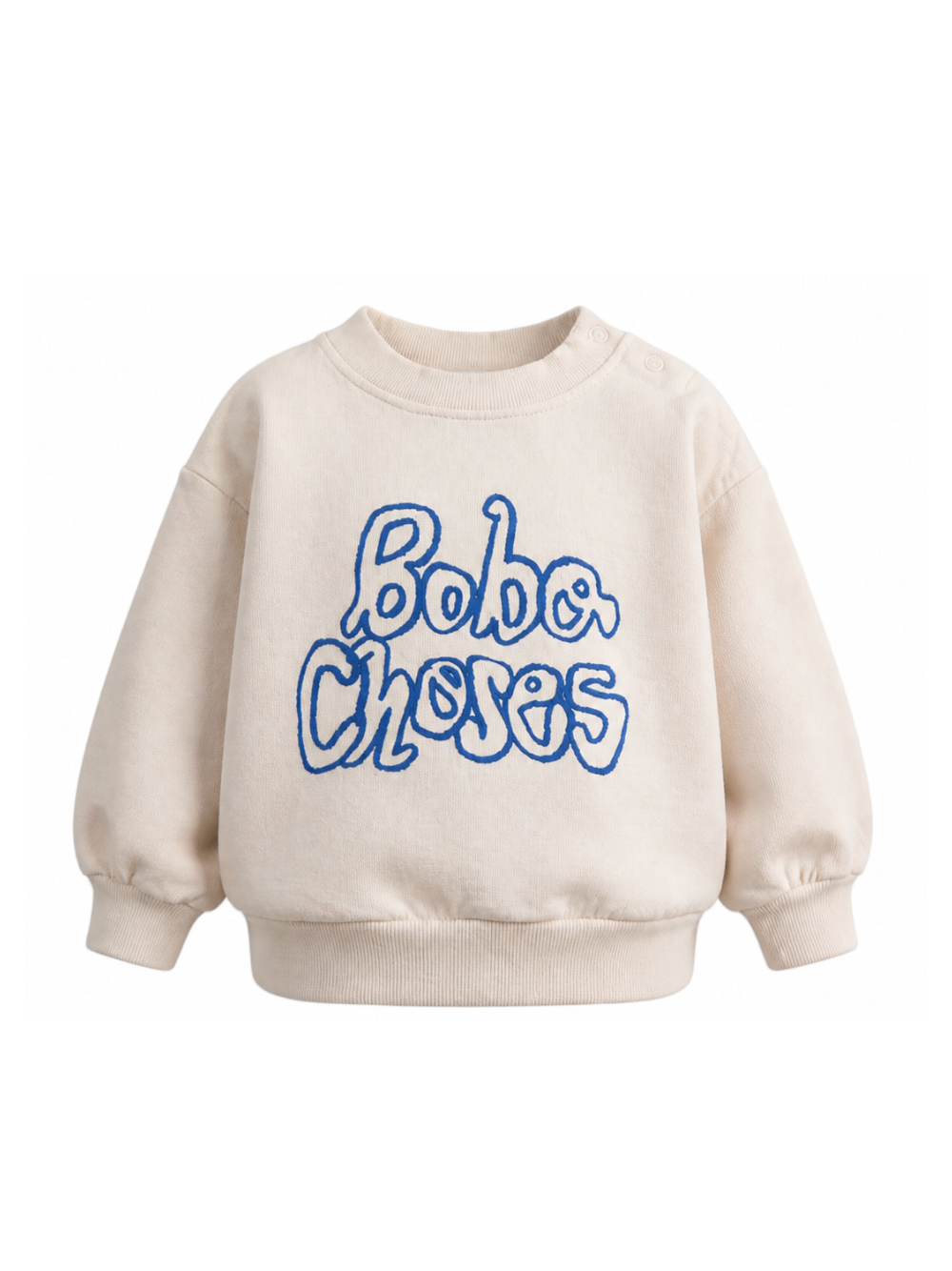Felpa per neonato Bobo Choses bianco sporco con stampa grafica B126AB113 199 BOBO CHOSES KIDS 