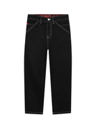 Jeans per bambino Hugo Kids neri con applicazione posteriore con logo G00473 Z09 Hugo 