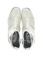 Stivaletti per bambina Monnalisa Kids bianchi con tacco largo con glitter 87H001 8770 0001 MONNALISA KIDS 