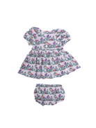 Abito per neonata Stella McCartney Kids multicolore con stampa logo all-over TY1001 Z3599 101MC STELLA McCARTNEY KIDS 
