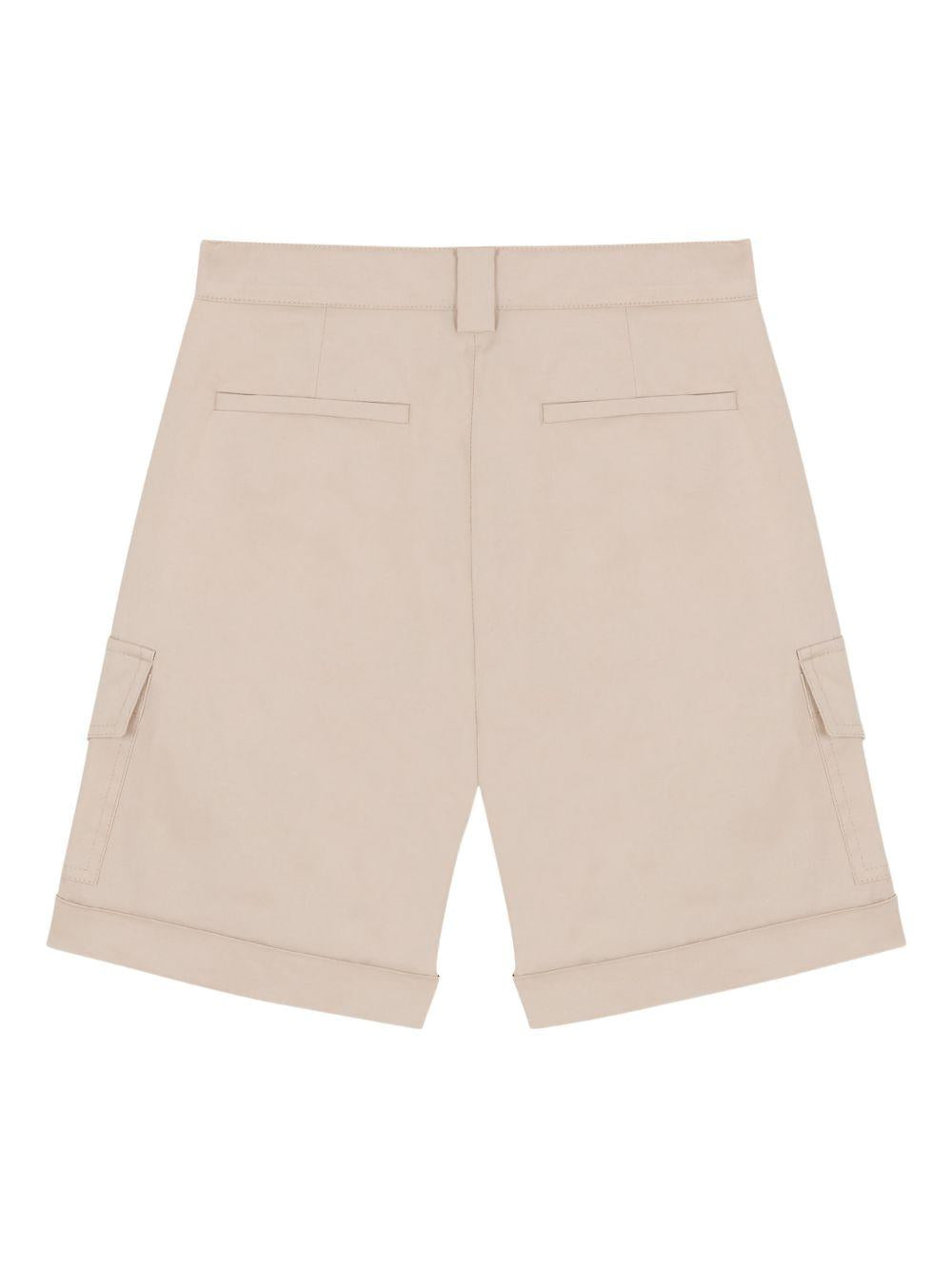 Bermuda per bambino Balmain Kids beige con bottoni color oro BY6R19 G0197 107 BALMAIN KIDS 