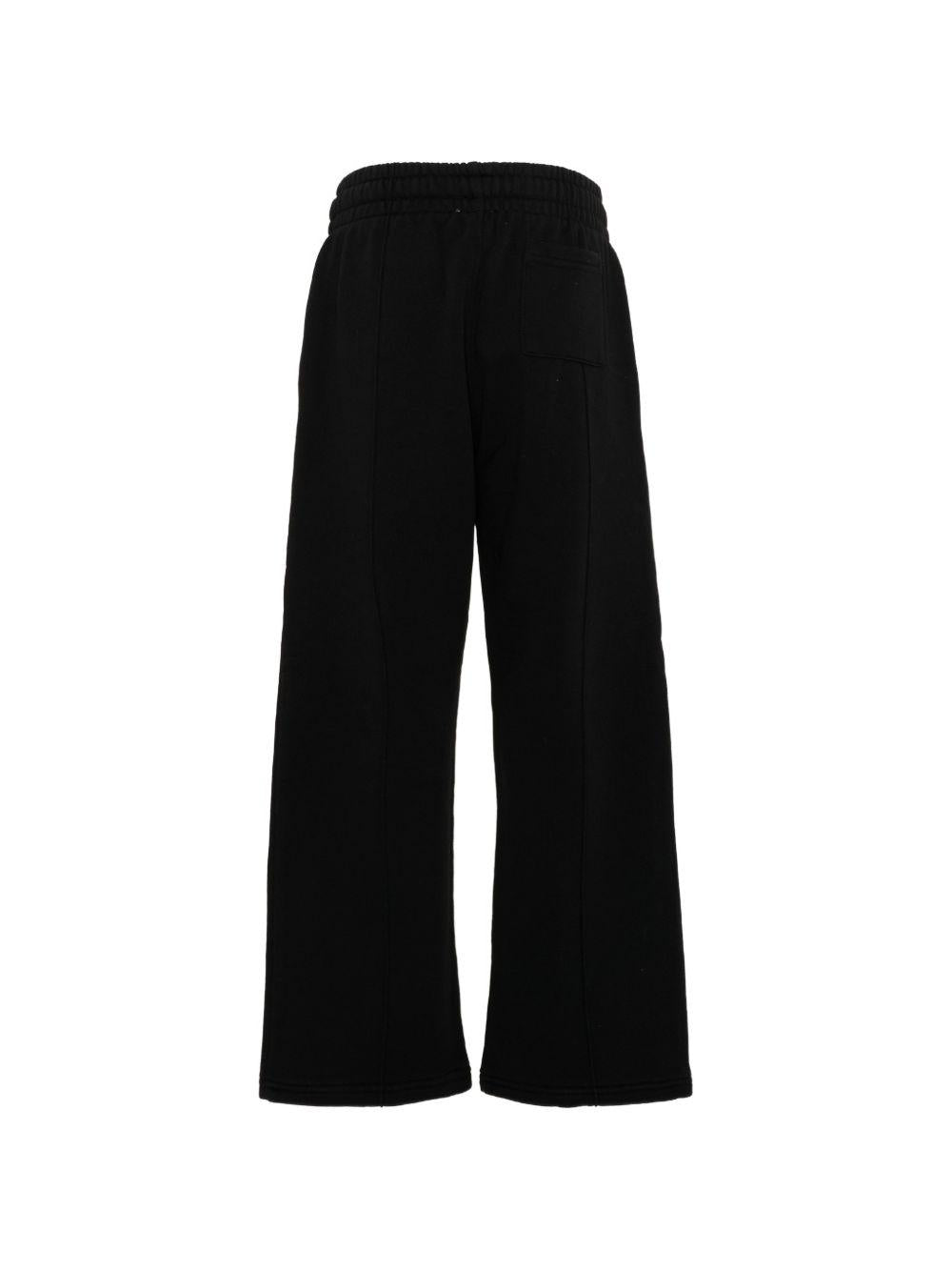 Pantaloni sportivi per bambino Casablanca Kids neri con applicazione laterale KPF26JTR26501 PALM CASABLANCA KIDS 
