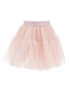Gonna per bambina Monnalisa rosa con logo in vita 17GGON T9945 0091 MONNALISA KIDS 