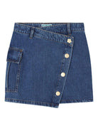 Gonna per bambina Kenzo Kids denim con design asimmetrico K61319 Z27 KENZO KIDS 