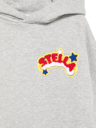 Felpa per bambino Stella McCartney Kids grigia con applicazioni TZ4A70 Z3059 807 STELLA McCARTNEY KIDS 