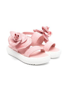 Sandali per bambina Andrea Montelpare rosa con applicazioni a fiore 80809 ROSA MONTELPARE TRADITION KIDS 