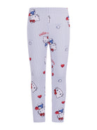 Set due pezzi top e pantaloni per bambina  Monnalisa con stampa grafica sul davanti 19G507 7005 9958 MONNALISA KIDS 