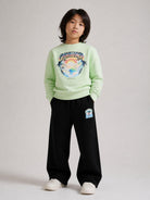 Felpa per bambino Casablanca Kids verde con stampa grafica KPF26JTP37101 CASAAIRSPAY CASABLANCA KIDS 