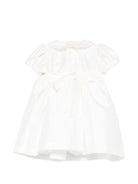 Abito per neonata Mariella Ferrari bianco con dettagli ricamati ATA1 070 MARIELLA FERRARI KIDS 