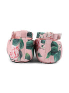 Ballerine con stampa per neonata Dolce & Gabbana Kids rosa con suola piatta DK0065 AD471 HF5IZ DOLCE & GABBANA KIDS 