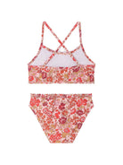 Bikini Lais per bambina Bonpoint rosa con stampa floreale all-over S06GSSW00005 520 BONPOINT KIDS 