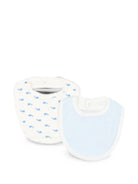 Set di due bavaglini per neonato Petit Bateau multicolore con stampa balene A0GLI 00 PETIT BATEAU KIDS 