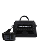 Borsa per bambina Karl Lagerfeld Kids nera con dettaglio logo sul davanti Z31214 09B KARL LAGERFELD KIDS 