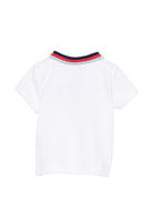 T-shirt per neonato Tartine Et Chocolat bianca con colletto stile polo CC11041 01 TArtine & Chocolat KIDS 